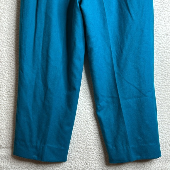 Vintage Potomac Collection Womens Blue Wool Elastic Waist Pants Size 16 - Picture 7 of 9